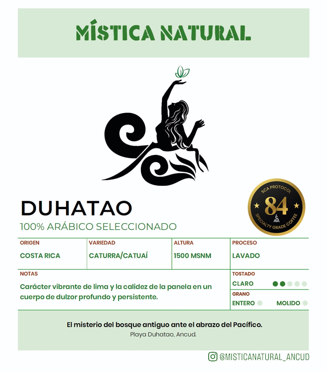 Ficha de café Duhatao